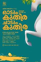 一匹马奔跑，一匹马跳跃