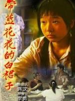 带蓝花花的白裙子